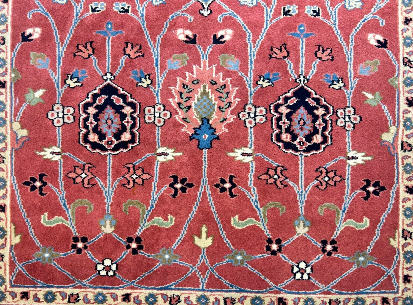 6'x9' Hand-Knotted 100% Wool Pile Indo-Serapi Carpet - Area Rug