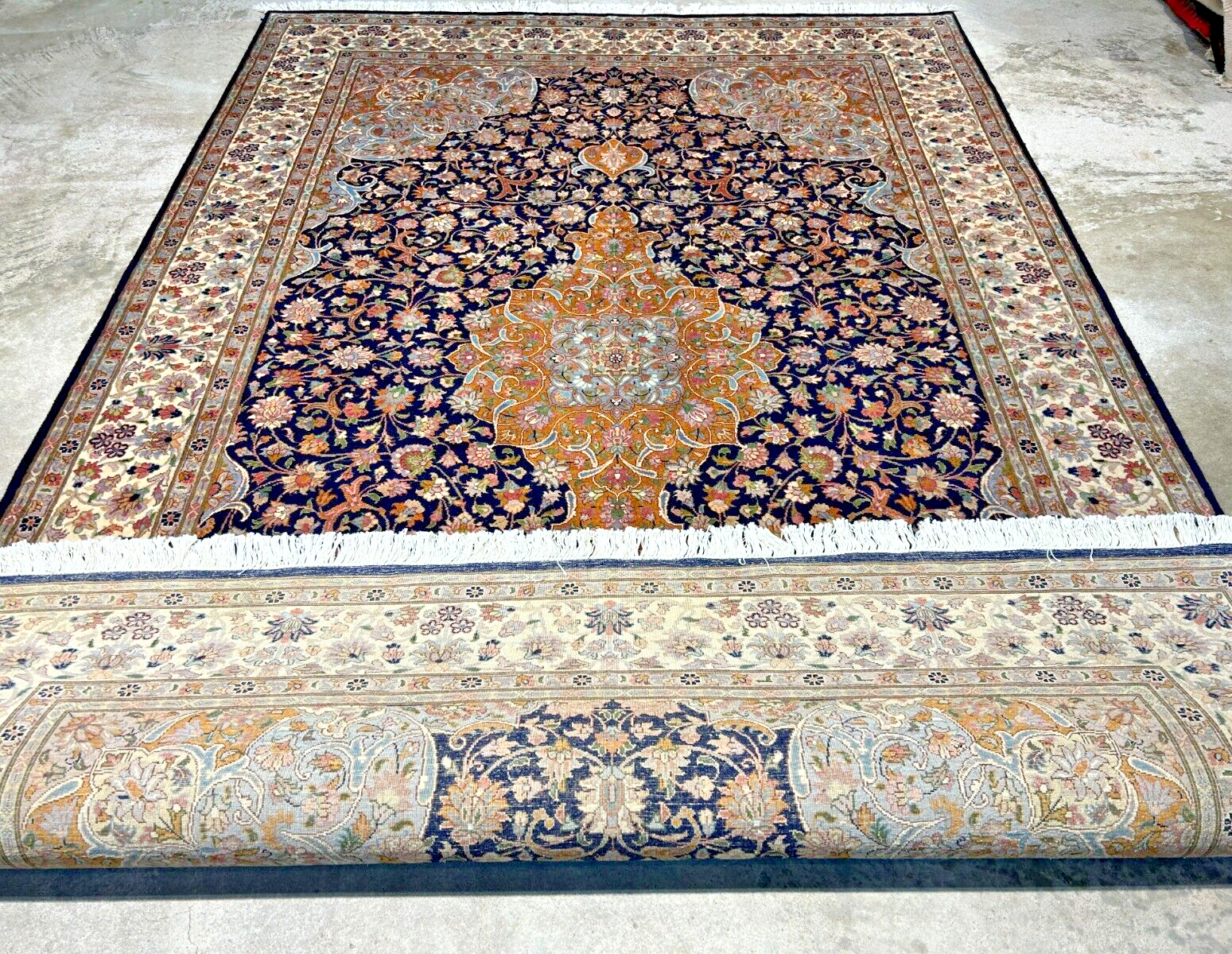 6'1"x9'4" Hand-Knotted 100% Wool Carpet - Pakpersian Kashane Area Rug