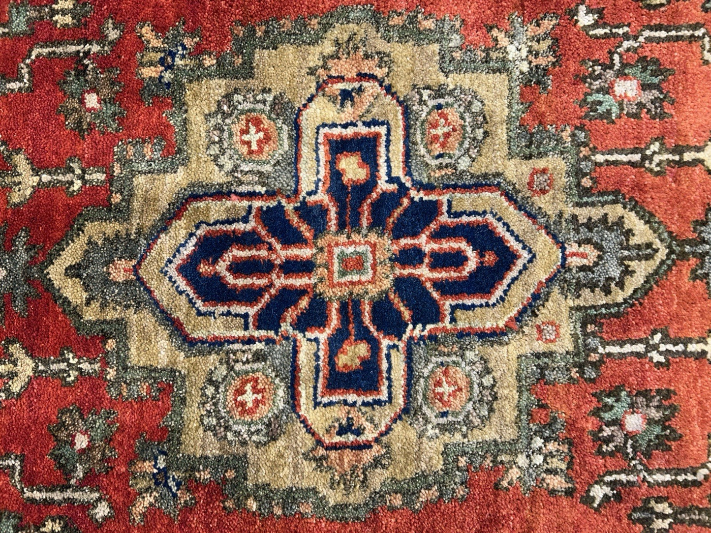 3'x5' Hand-Knotted 100% Wool Pile IndoSerapi Rug