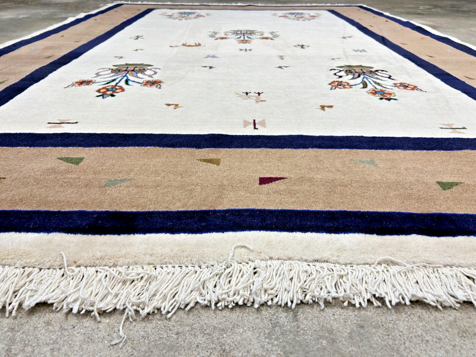 6'4"x9'9" Hand-Knotted 100% Wool Pile Gabeh Carpet - Area Rug