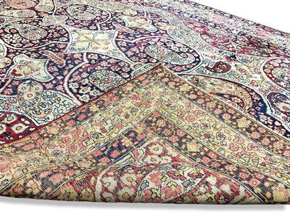 4'5" x 6'6'' Antique Hand-Knotted 100% Wool Ravare Kermane Rug