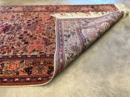 3'3"x5'4" Very Fine Hand-Knotted 100% Wool Pile Persiane Kashane Rug