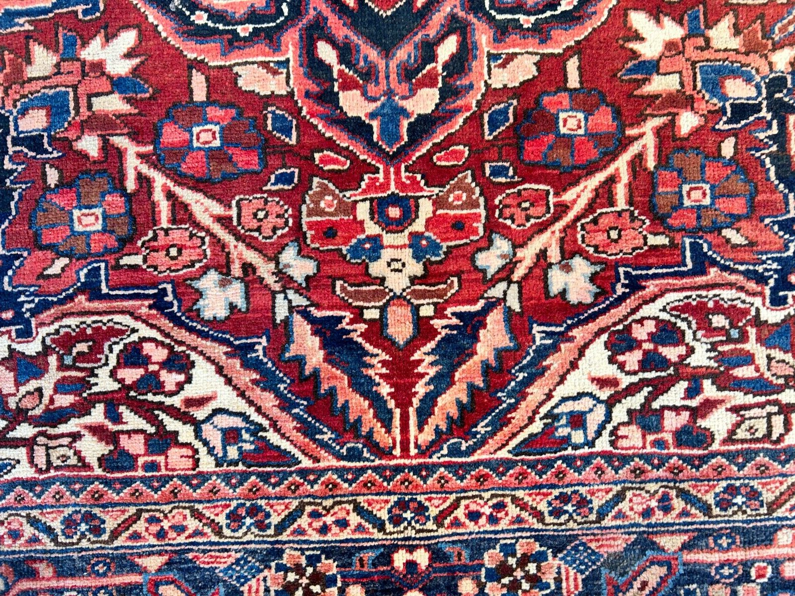 8'5"x11'9" Hand-Knotted 100% Wool Pile Herize Rug