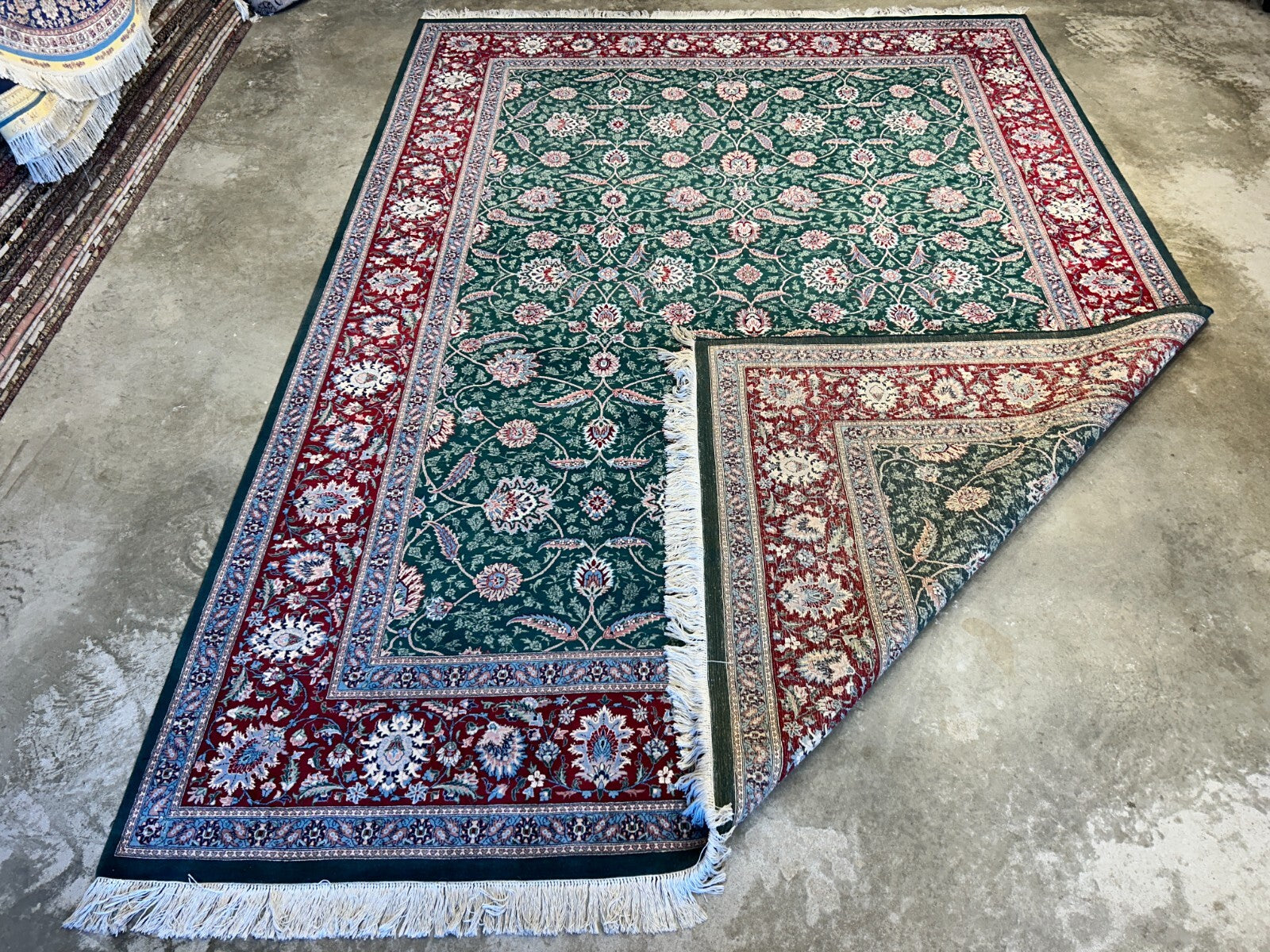 9'2"x12'8" Hand-Knotted 100% Wool Pile Oriental Rug