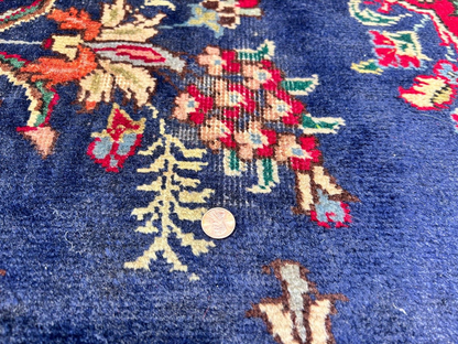 6'7"x9'9" Antique Hand-Knotted Wool Oriental Rug - Area Carpet