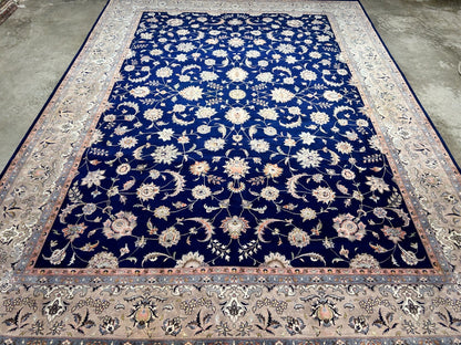 9'x12'3" Hand-Knotted 100% Lamb Wool Sinopersian Rug