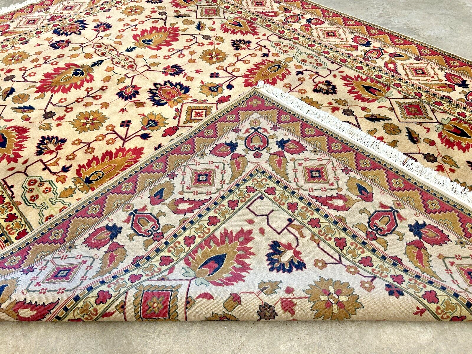 8'11" x 12' Hand-Knotted 100% Wool Carpet - Herize Design Area Rug