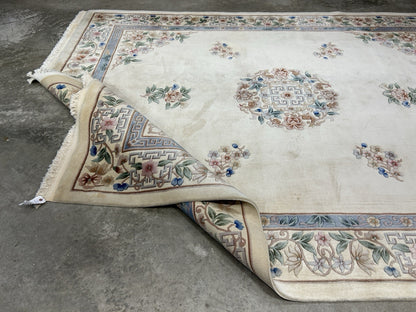 7’10”x10’1” Hand-Knotted 100% Wool Pile Oriental Area Rug - Carpet