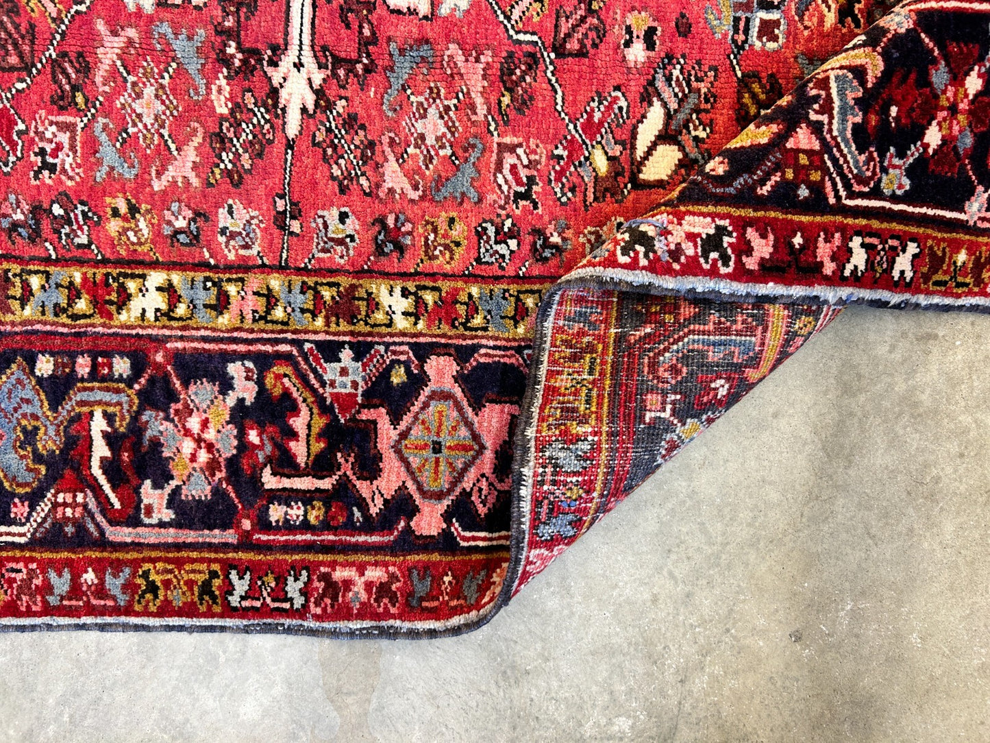 10'x12'4" Hand-Knotted 100% Lamb Wool Herize Carpet - Area Rug