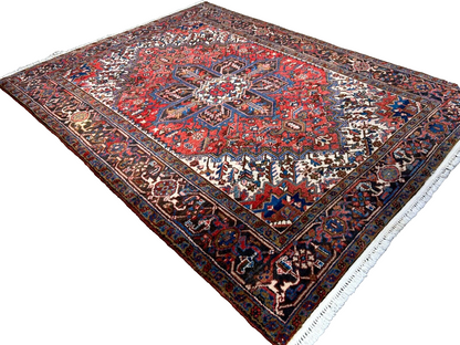 6'6"x8'10" Hand-Knotted 100% Wool Herize Carpet - Area Rug