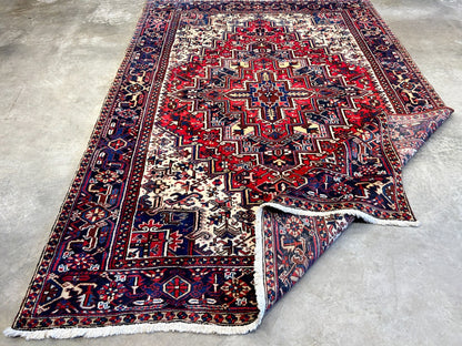 7'2"x10'1" Hand-Knotted 100% Wool Herize Carpet - Area Rug