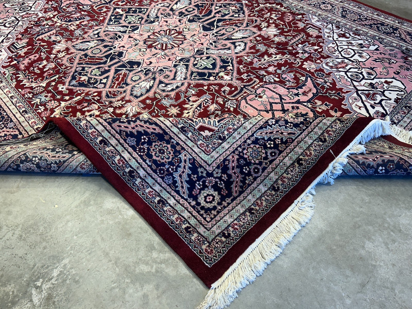 9'x11'9" Hand-Knotted 100% Wool Pile Herize Rug