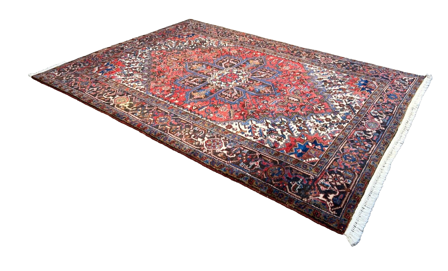 6'6"x8'10" Hand-Knotted 100% Wool Herize Carpet - Area Rug