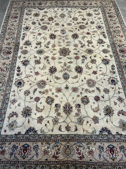 7’x9’11” Vintage Hand-Knotted 100% Wool Pile Tabrize Area Rug - Carpet