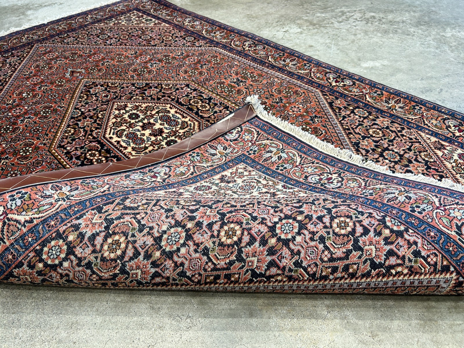 3'7"x5'8" Hand-Knotted 100% Wool Pile Persiane Bijare Rug