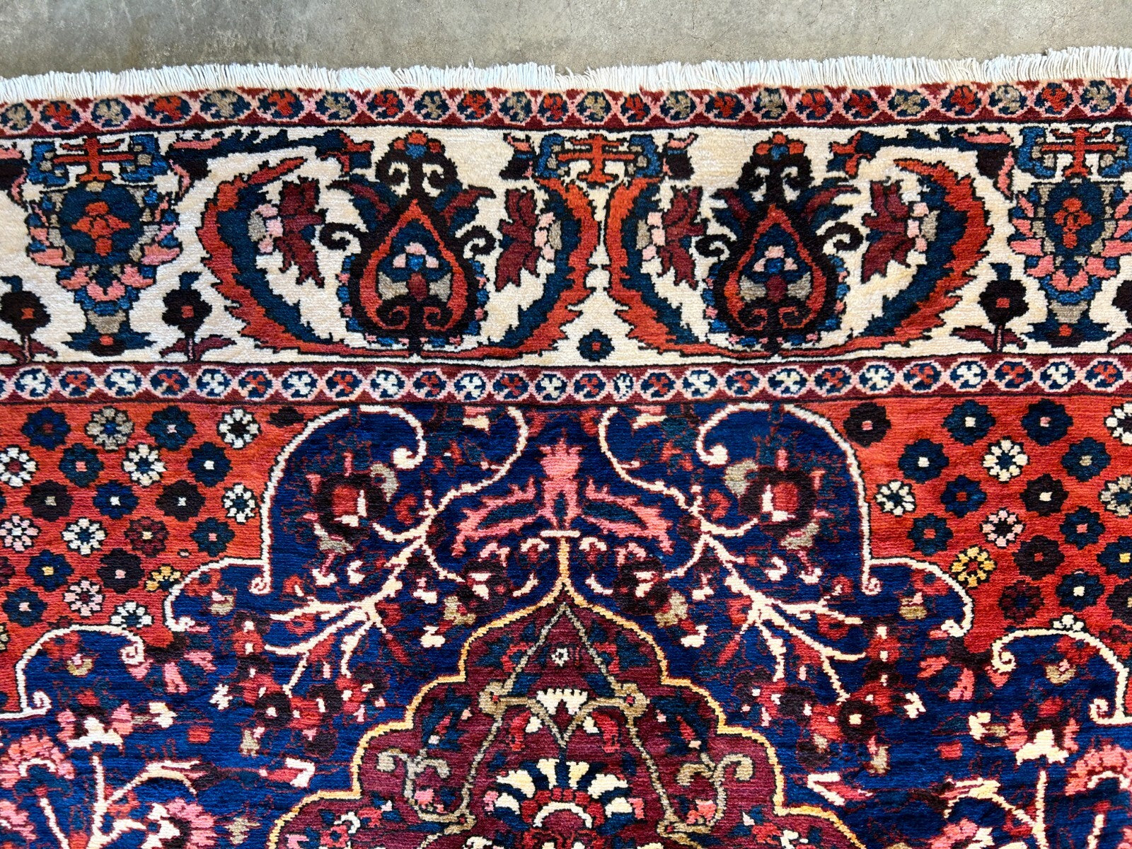 8'4"x11'6" Hand-Knotted 100% Wool Pile Bakhtiarie Rug