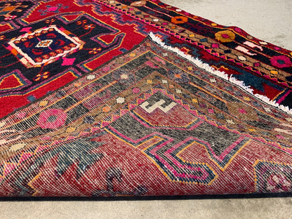 4'0"x 7'5" Hand-Knotted 100% Wool Pile Mousele Area Rug - Carpet
