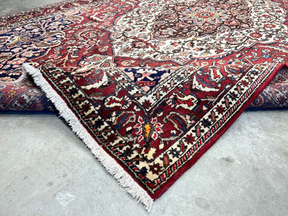 7'0"x10'3" Hand-Knotted 100% Wool Pile Bakhtiarie Carpet - Area Rug