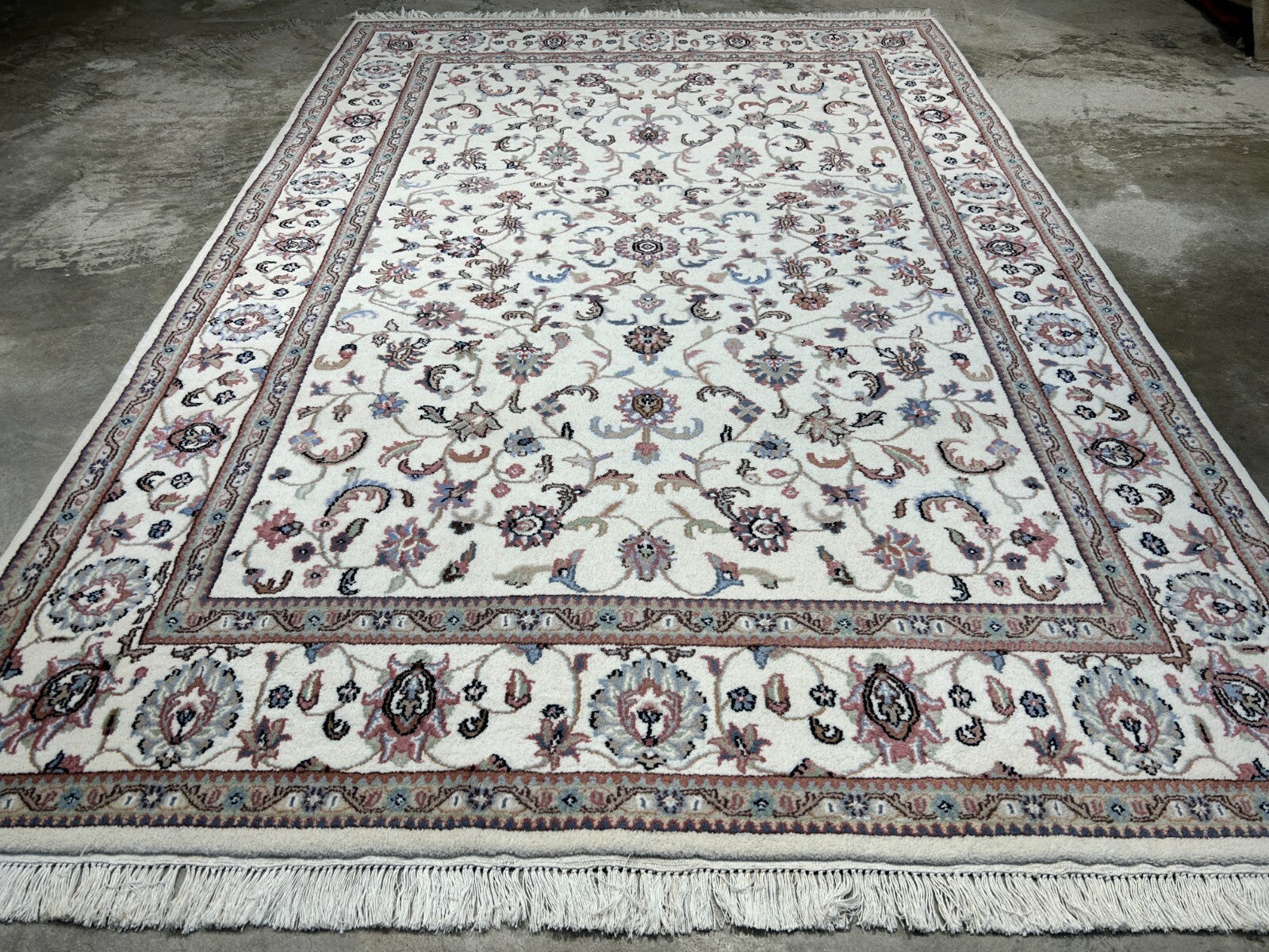 6'x9' Hand-Knotted 100% Wool Carpet - Kashane Design Area Rug