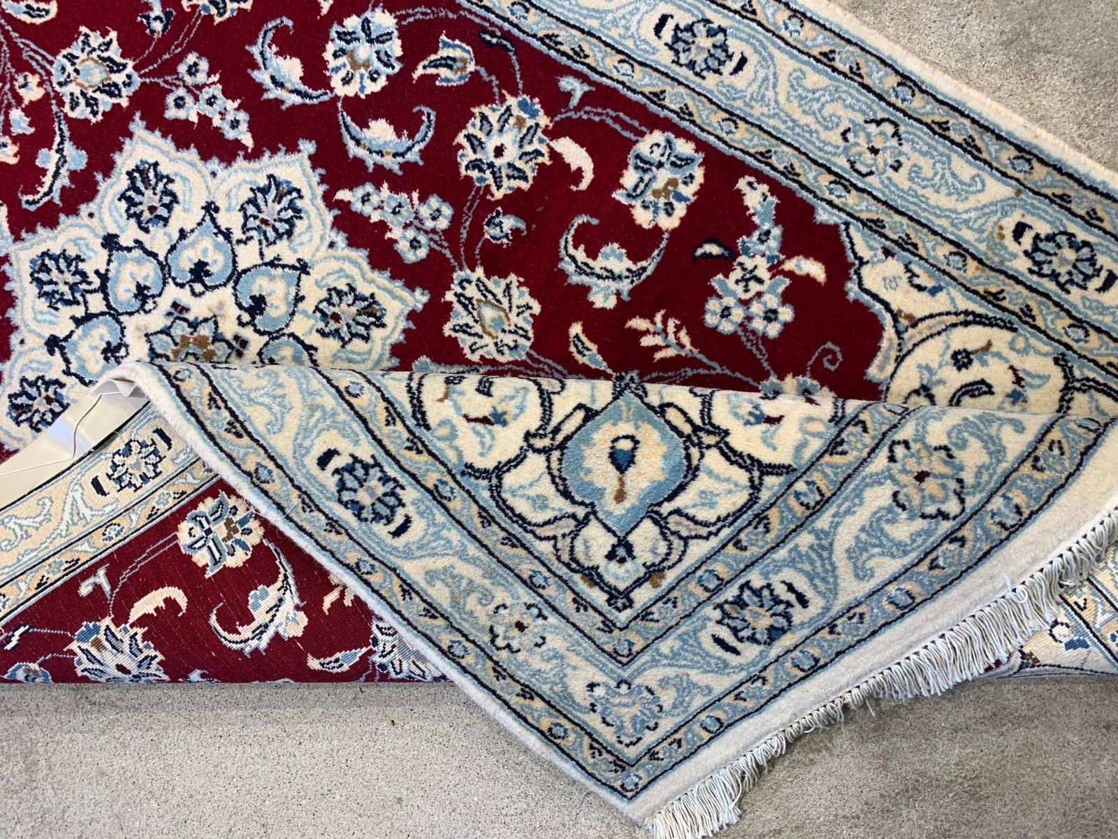 2'11"x5'5'' Very Fine Hand-Knotted Silk & Wool Naine Area Rug - Carpet