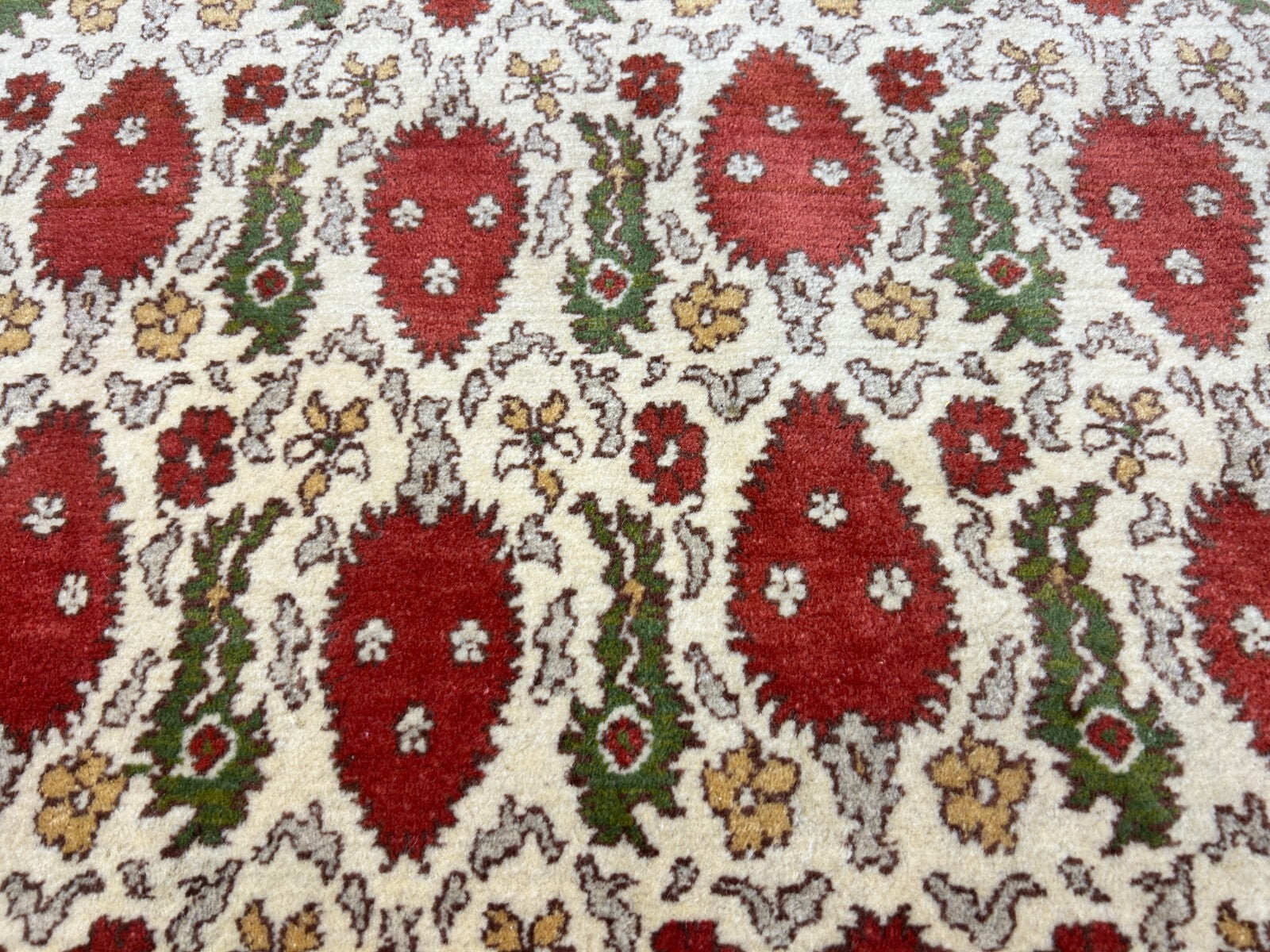 6'1"x9'2" Hand-Knotted 100% Wool Pile Turkish Carpet - Area Rug
