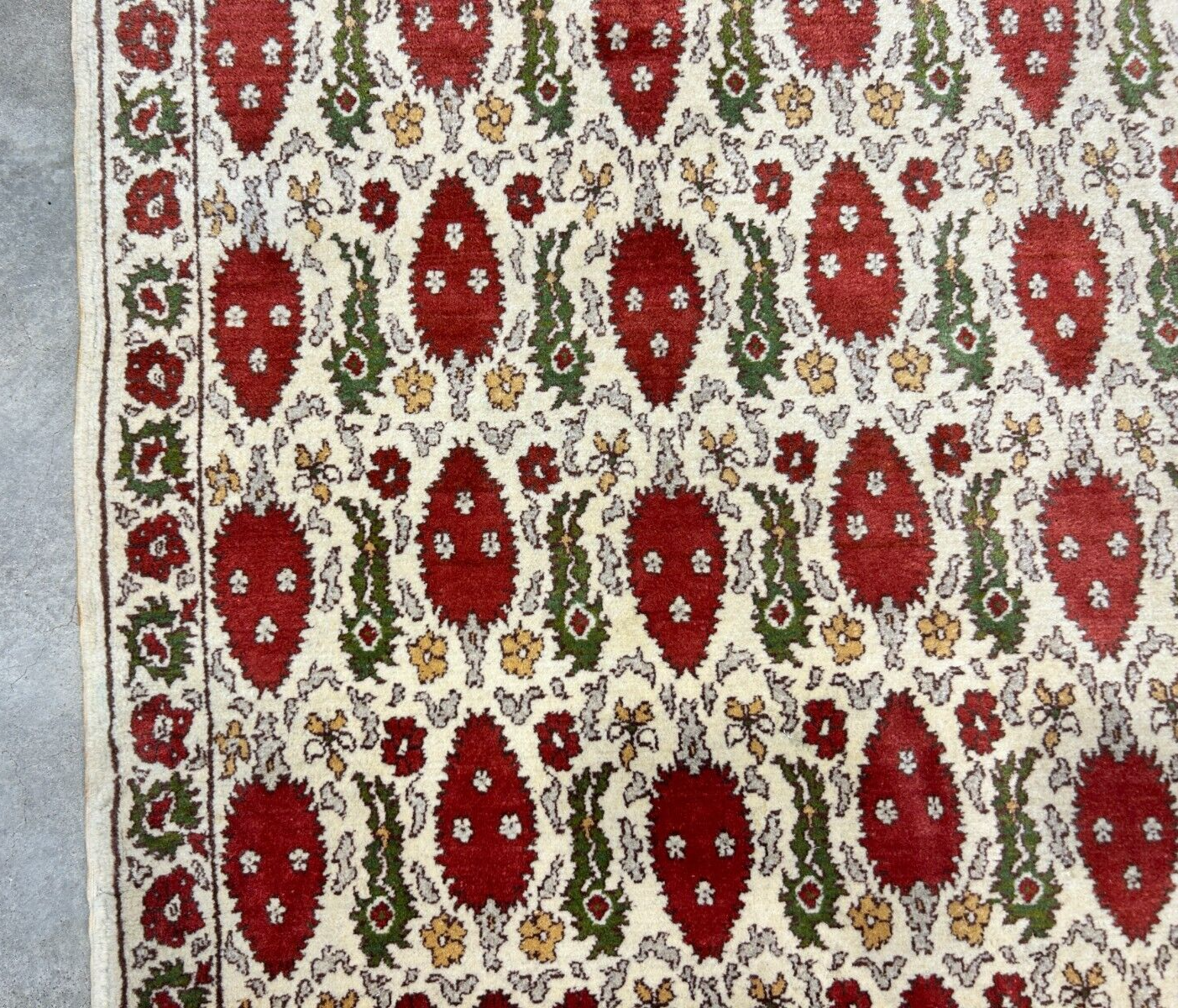 6'1"x9'2" Hand-Knotted 100% Wool Pile Turkish Carpet - Area Rug
