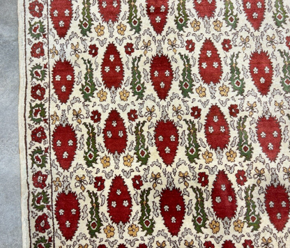 6'1"x9'2" Hand-Knotted 100% Wool Pile Turkish Carpet - Area Rug