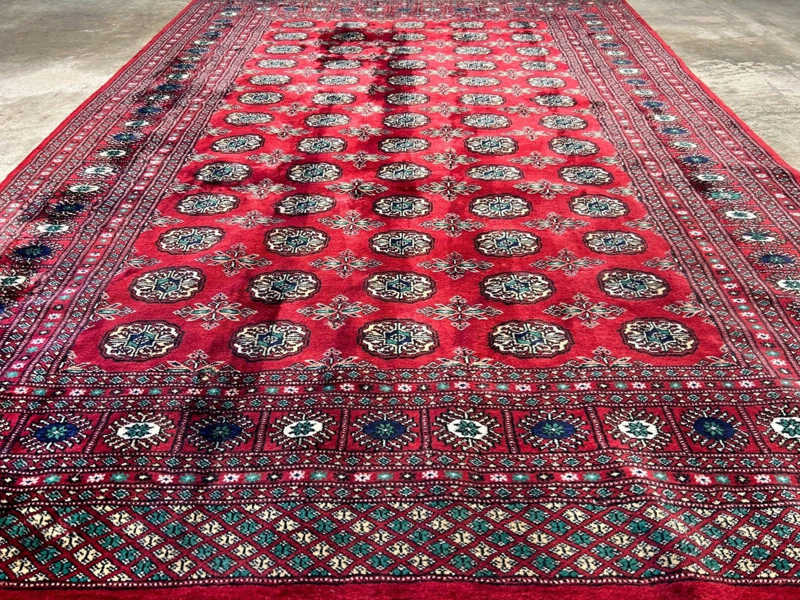 6'1" x 8'10" Hand-Knotted 100% Wool Pile Bokhara Area Rug - Handmade Carpet