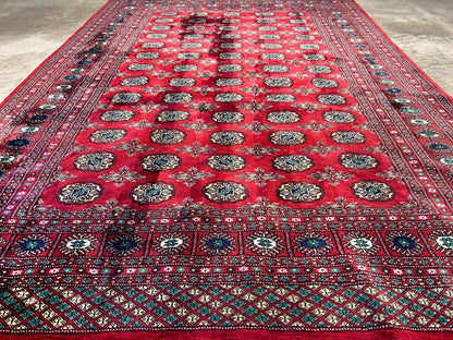 6'1" x 8'10" Hand-Knotted 100% Wool Pile Bokhara Area Rug - Handmade Carpet