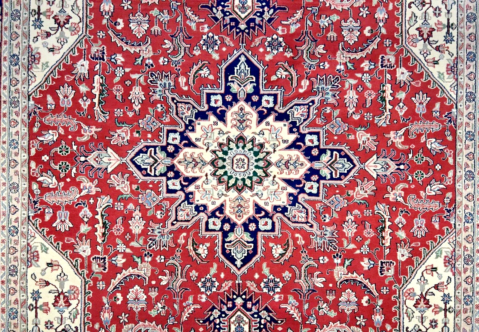 9' x 12' Hand-Knotted 100% Wool Carpet - Herize Design Area Rug