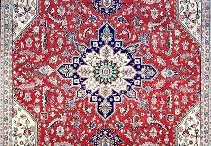 9' x 12' Hand-Knotted 100% Wool Carpet - Herize Design Area Rug