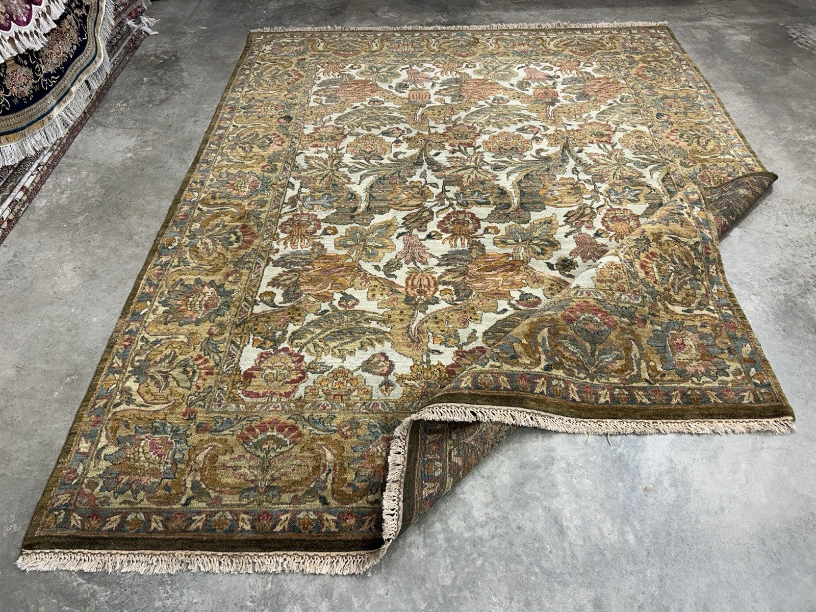 8’x10’ Hand-Knotted 100% Wool Pile Oriental Area Rug - Carpet
