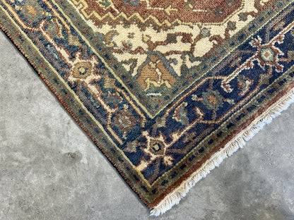 3’1”x5’ Hand-Knotted 100% Wool Indoserapi Area Rug - Carpet