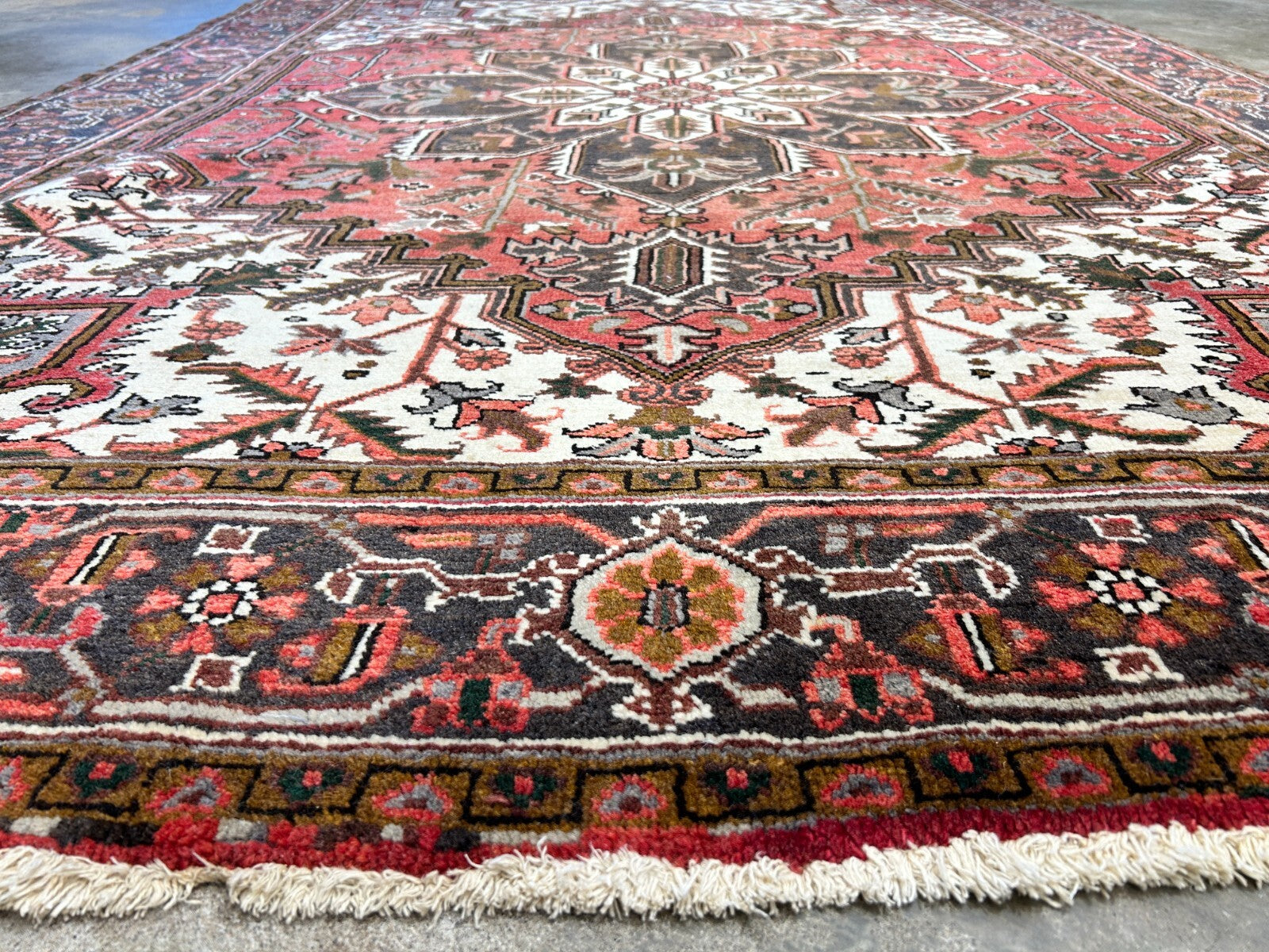 6'7"x9'5" Hand-Knotted 100% Wool Herize Carpet - Area Rug