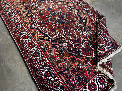 5'5" x 8'10" Hand-Knotted 100% Wool Pile Bakhtiarie Area Rug - Carpet