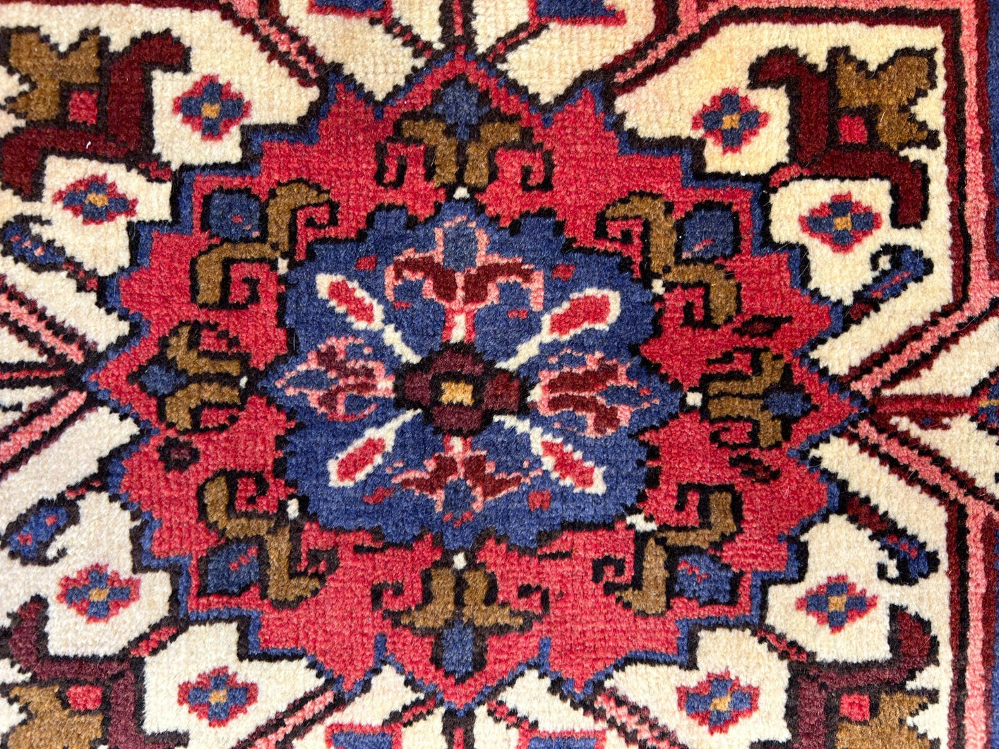 7'3"x9'9" Hand-Knotted 100% Wool Herize Carpet - Area Rug