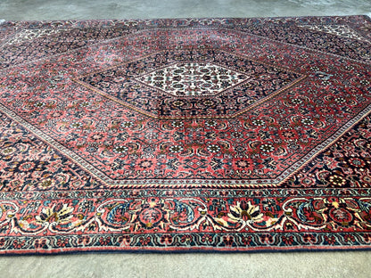 3'9"x5'8" Hand-Knotted 100% Wool Bidjare Carpet - Area Rug