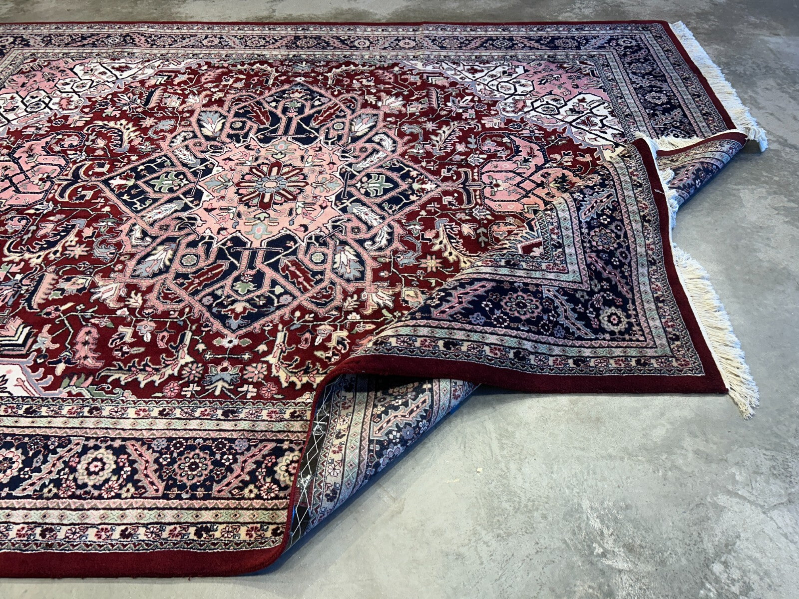 9'x11'9" Hand-Knotted 100% Wool Pile Herize Rug