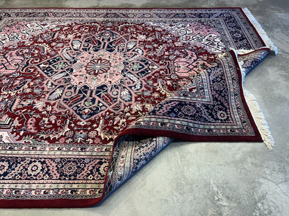 9'x11'9" Hand-Knotted 100% Wool Pile Herize Rug