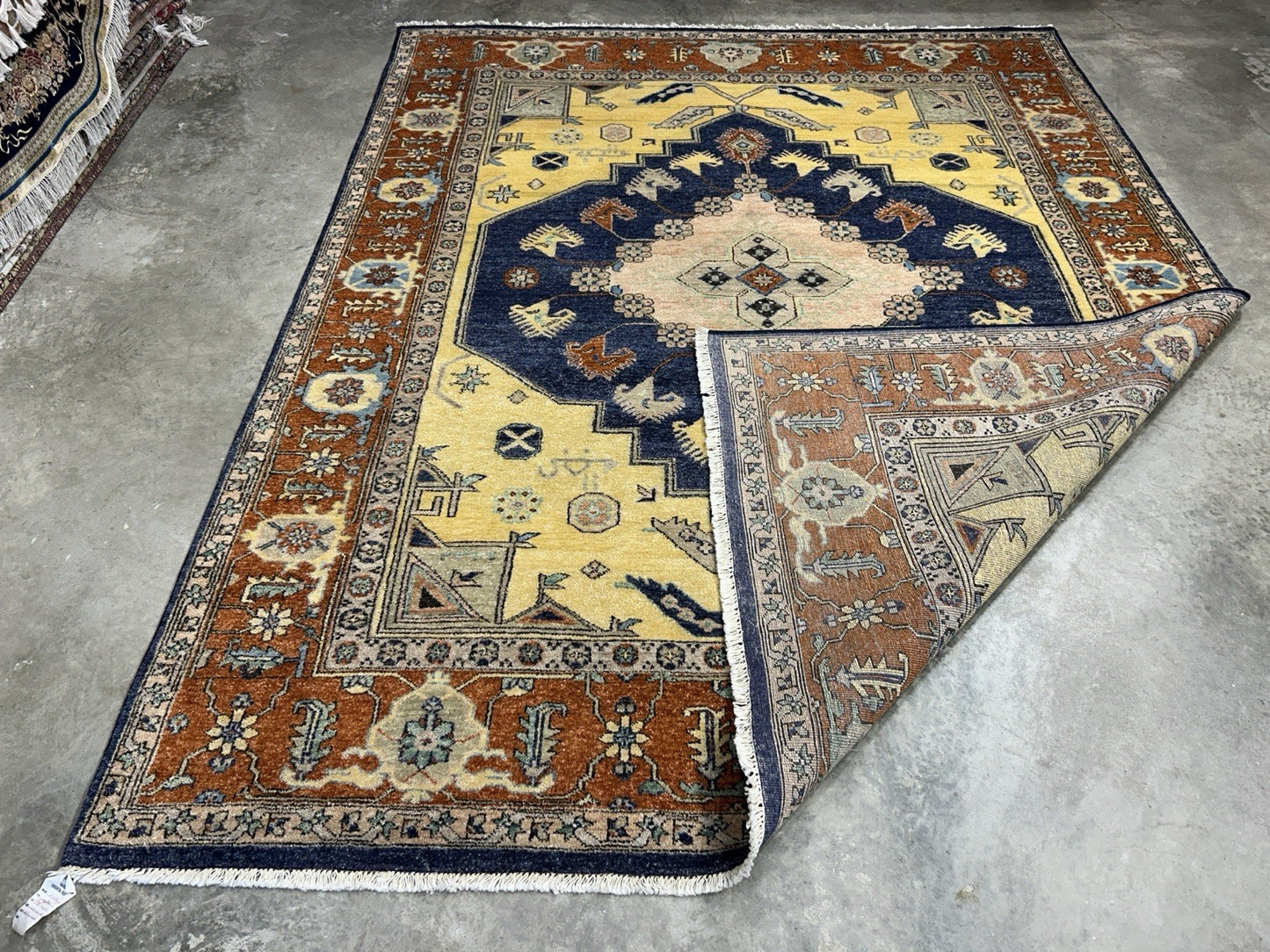 8’x10’1” Hand-Knotted 100% Wool Pile Indoserapi Area Rug - Carpet