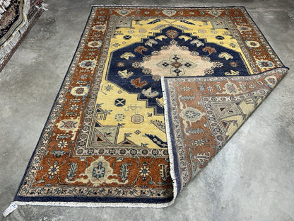 8’x10’1” Hand-Knotted 100% Wool Pile Indoserapi Area Rug - Carpet