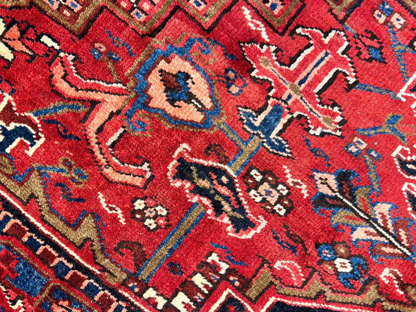 8'3"x11'4" Hand-Knotted 100% Wool Pile Herize Rug