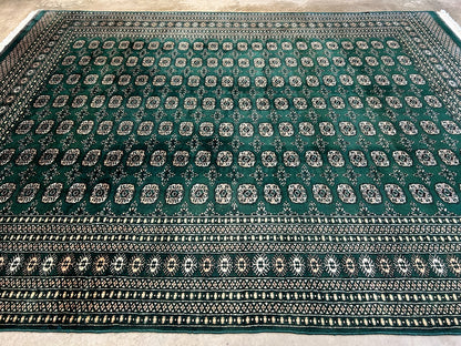 8'x10' Hand-Knotted 100% Wool Pile Bokhara Rug
