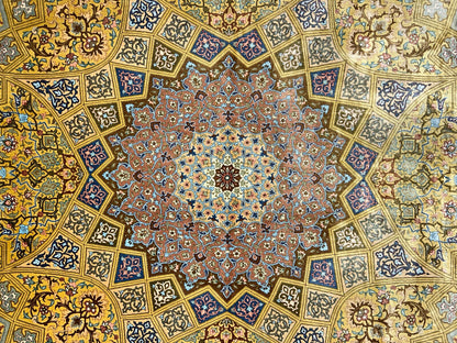 9'8"x12'11" Exquisite Signed Hand-Knotted 100% Silk Qume Rug