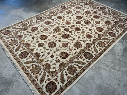 5'8"x8'2" Hand-Knotted 100% Wool Pile Arut Carpet - Area Rug