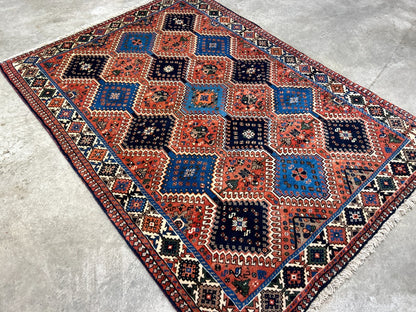 2'4"x4'9" Hand-Knotted 100% Wool Pile Yalamehe Rug