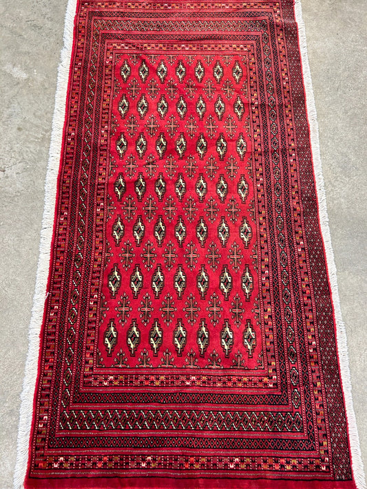 2'5"x4'9" Hand-Knotted 100% Wool Persiane Turkamane Area Rug