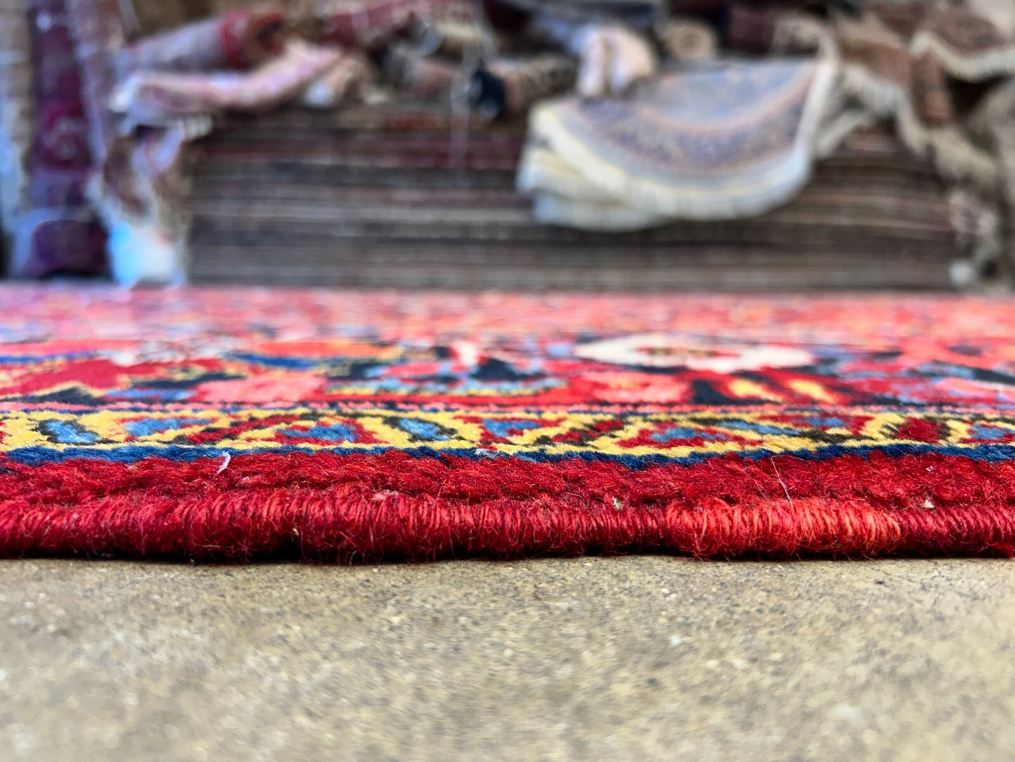 7'9"x11'4" Hand-Knotted 100% Wool Pile Herize Rug