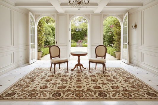 5'8"x8'2" Hand-Knotted 100% Wool Pile Arut Carpet - Area Rug