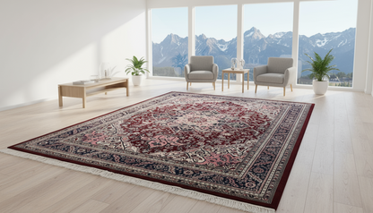 9'x11'9" Hand-Knotted 100% Wool Pile Herize Rug